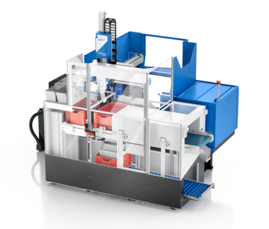 Injection moulding machine with automation